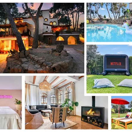 Villa Near Valencia 17pax, Pool, Cinema, Bbq, Kidsroom *